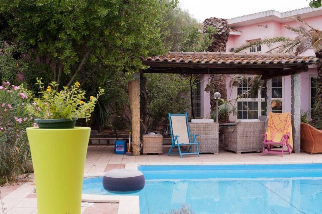 Big Relax Apartment With Swimming Pool And A Peaceful Garden In A Private Villa Sestu المظهر الخارجي الصورة
